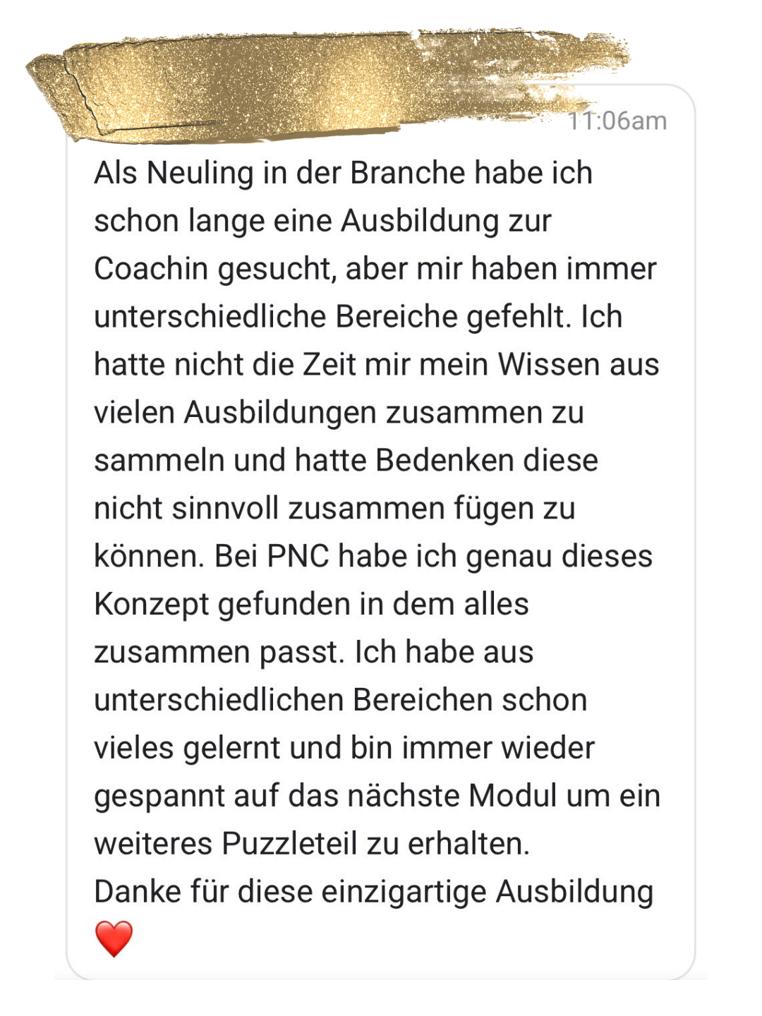Teilnehmerinnen-Feedback zur Psychosoma Nutrition Coach Ausbildung