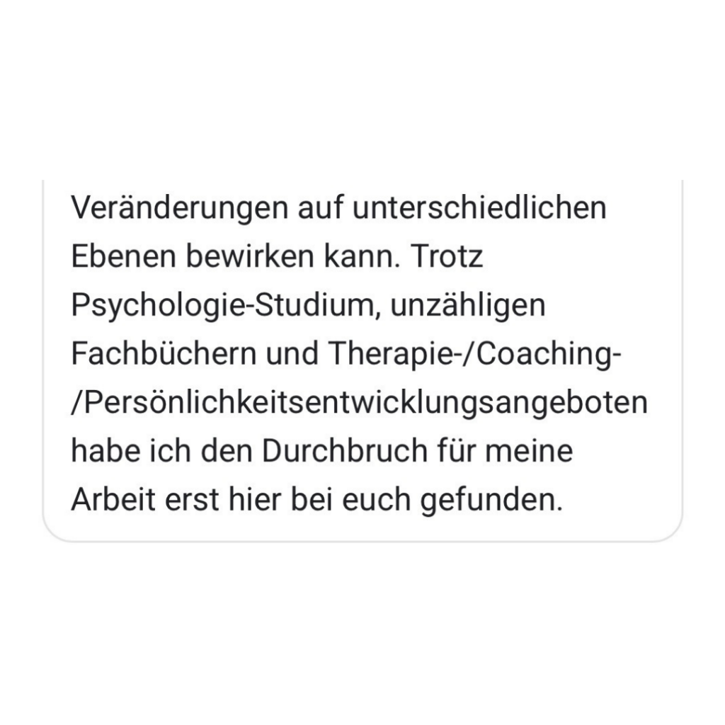 Teilnehmerinnen-Feedback zur Psychosoma Nutrition Coach Ausbildung