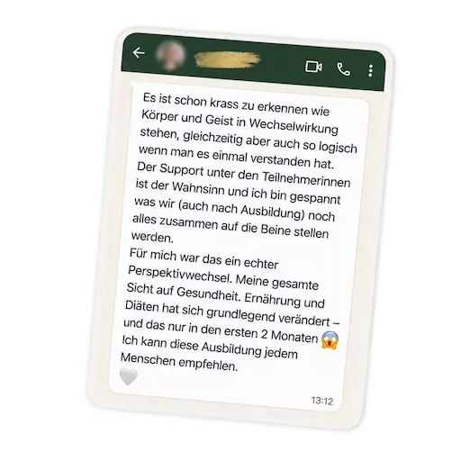 Erfahrungen von Teinemhern der Psychosoma Nutrition Coach Ausbildung